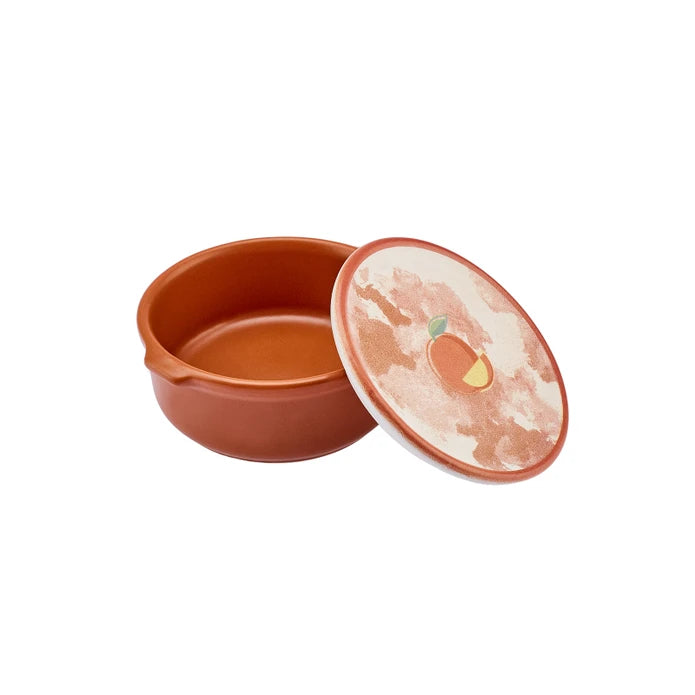 Karaca Orange Covered Breakfast Bowl 153.03.06.9944 - Bowls - ebarza Furniture UAE | Shop Modern Furniture in Abu Dhabi & Dubai - مفروشات ايبازرا في الامارات | تسوق اثاث عصري وديكورات مميزة في دبي وابوظبي