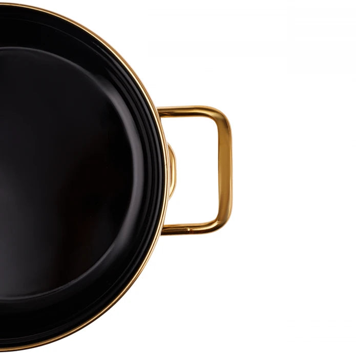 Karaca Retro Enamel 2-Blue Cooking Pot Set 153.03.08.0541 - Cookware Sets - ebarza Furniture UAE | Shop Modern Furniture in Abu Dhabi & Dubai - مفروشات ايبازرا في الامارات | تسوق اثاث عصري وديكورات مميزة في دبي وابوظبي