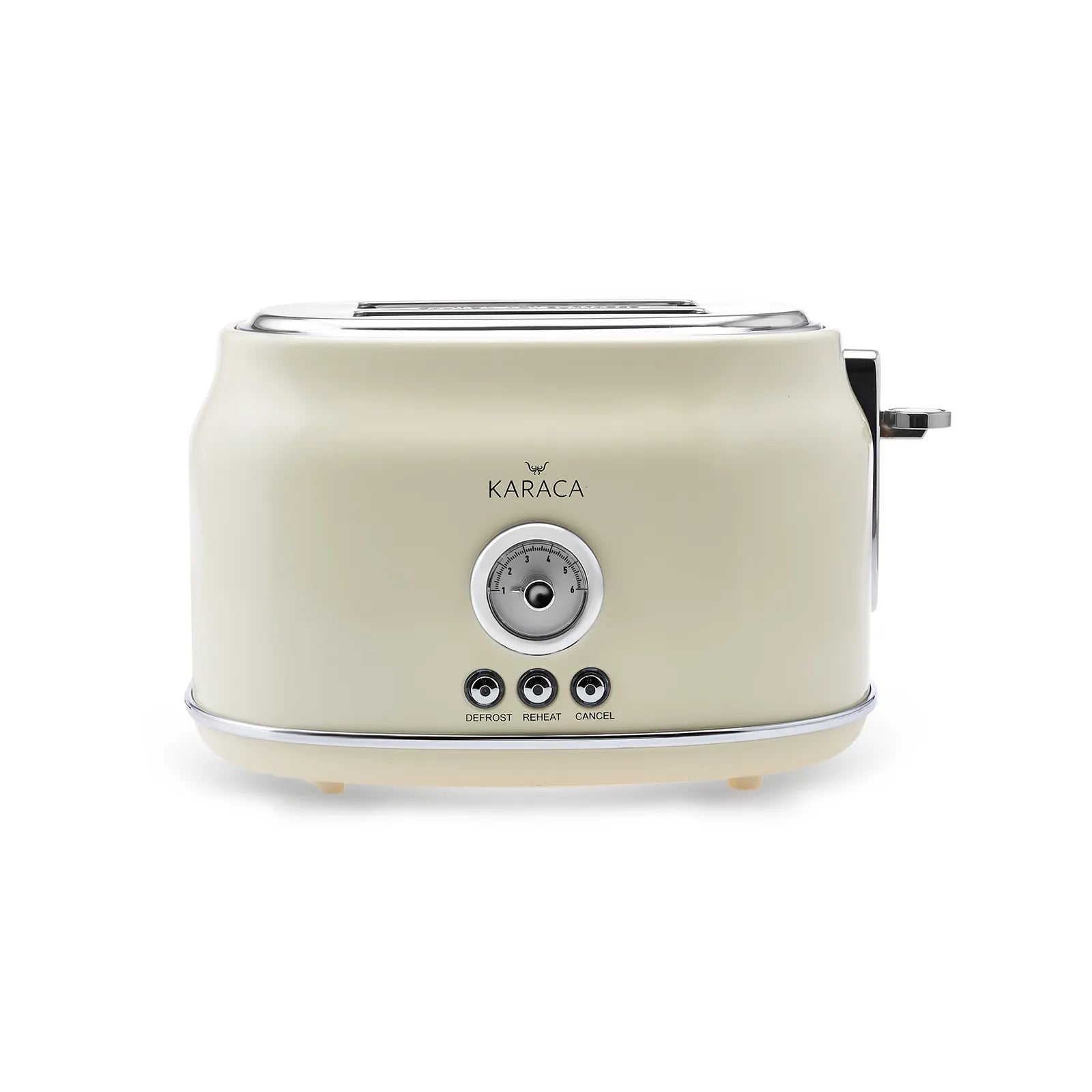 Karaca Retro Toaster Cream 153.03.06.5141 - Kitchen Appliances - ebarza Furniture UAE | Shop Modern Furniture in Abu Dhabi & Dubai - مفروشات ايبازرا في الامارات | تسوق اثاث عصري وديكورات مميزة في دبي وابوظبي