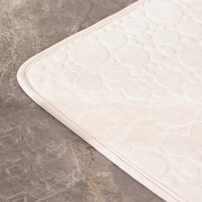 Karaca Sarah Anderson Pam Ecru Bath Mat 40X60 Cm 160.02.01.0781 - Bath Mats - ebarza Furniture UAE | Shop Modern Furniture in Abu Dhabi & Dubai - مفروشات ايبازرا في الامارات | تسوق اثاث عصري وديكورات مميزة في دبي وابوظبي