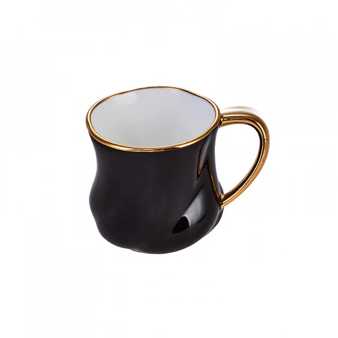 Karaca Tev Black 2 Person Coffee Cup Set With Box 153.03.06.1442 - Coffee Sets - ebarza Furniture UAE | Shop Modern Furniture in Abu Dhabi & Dubai - مفروشات ايبازرا في الامارات | تسوق اثاث عصري وديكورات مميزة في دبي وابوظبي