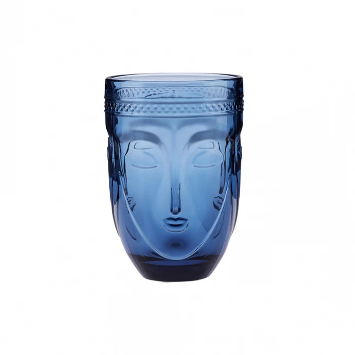 Karaca Visage Soft Drink Glass Blue 340 ml 153.03.08.2415 - Drinkware - ebarza Furniture UAE | Shop Modern Furniture in Abu Dhabi & Dubai - مفروشات ايبازرا في الامارات | تسوق اثاث عصري وديكورات مميزة في دبي وابوظبي