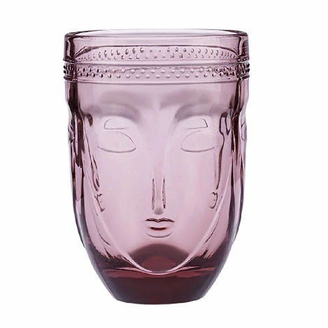Karaca Visage Soft Drink Glass Pink 340 Ml 153.03.08.2412 - Drinkware - ebarza Furniture UAE | Shop Modern Furniture in Abu Dhabi & Dubai - مفروشات ايبازرا في الامارات | تسوق اثاث عصري وديكورات مميزة في دبي وابوظبي