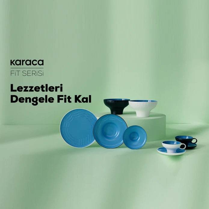 Karaca Fit 3-Piece Dinnerware Set for 1 Person 153.03.06.5580 - Dinnerware Sets - ebarza Furniture UAE | Shop Modern Furniture in Abu Dhabi & Dubai - مفروشات ايبازرا في الامارات | تسوق اثاث عصري وديكورات مميزة في دبي وابوظبي