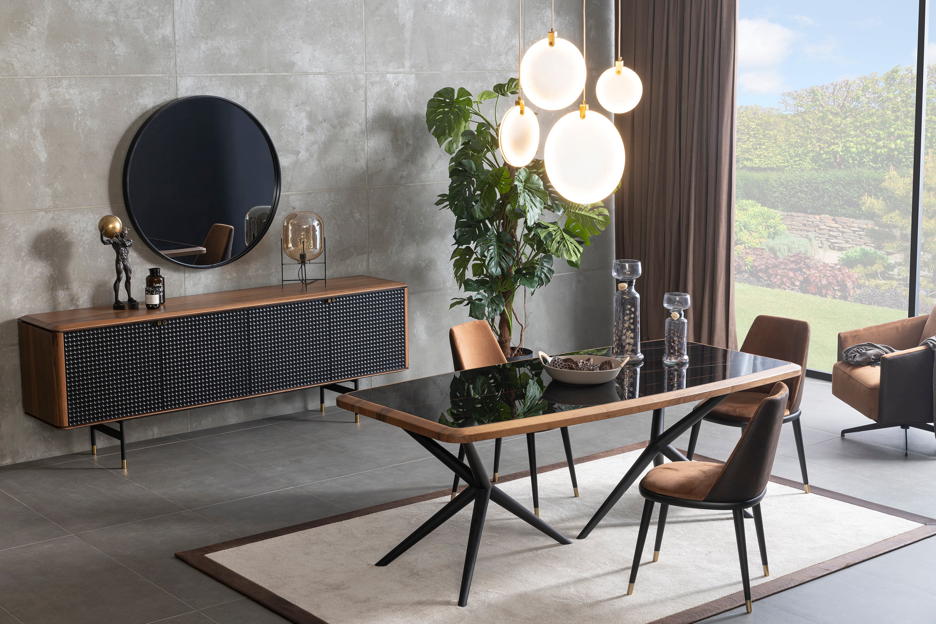 Layla Dining Table Lyla-Dt - Dining Tables - ebarza Furniture UAE | Shop Modern Furniture in Abu Dhabi & Dubai - مفروشات ايبازرا في الامارات | تسوق اثاث عصري وديكورات مميزة في دبي وابوظبي