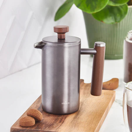 Karaca Wood Black French Press 350Ml 153.03.08.1745 - Kitchen Appliances - ebarza Furniture UAE | Shop Modern Furniture in Abu Dhabi & Dubai - مفروشات ايبازرا في الامارات | تسوق اثاث عصري وديكورات مميزة في دبي وابوظبي