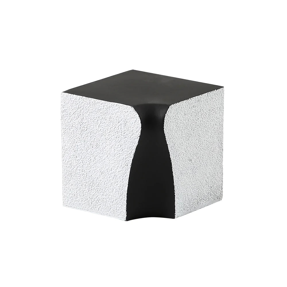 Streamline Black & White Resin Cube - Large Fc-Sz22005A - Home Decor Figurines - ebarza Furniture UAE | Shop Modern Furniture in Abu Dhabi & Dubai - مفروشات ايبازرا في الامارات | تسوق اثاث عصري وديكورات مميزة في دبي وابوظبي