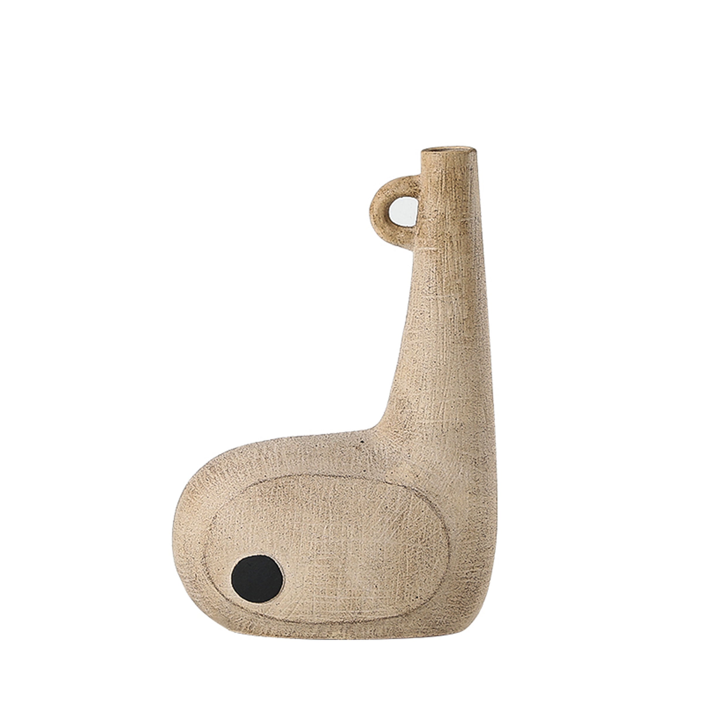 Black Eyed Long Neck Vase FD-D22084A -  Vases - ebarza Furniture UAE | Shop Modern Furniture in Abu Dhabi & Dubai - مفروشات ايبازرا في الامارات | تسوق اثاث عصري وديكورات مميزة في دبي وابوظبي