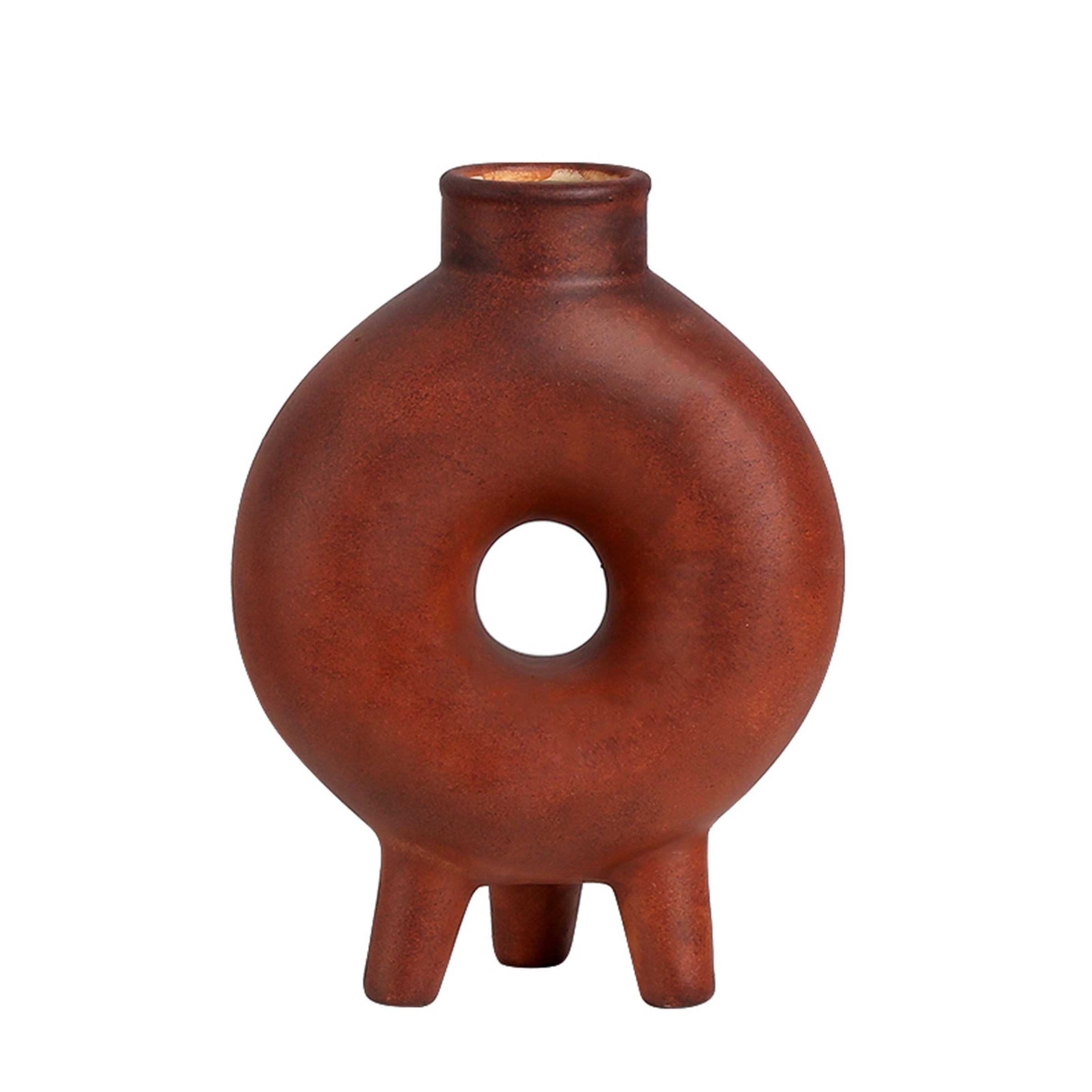Tripod Round Vase FD-D23023 -  Vases - ebarza Furniture UAE | Shop Modern Furniture in Abu Dhabi & Dubai - مفروشات ايبازرا في الامارات | تسوق اثاث عصري وديكورات مميزة في دبي وابوظبي