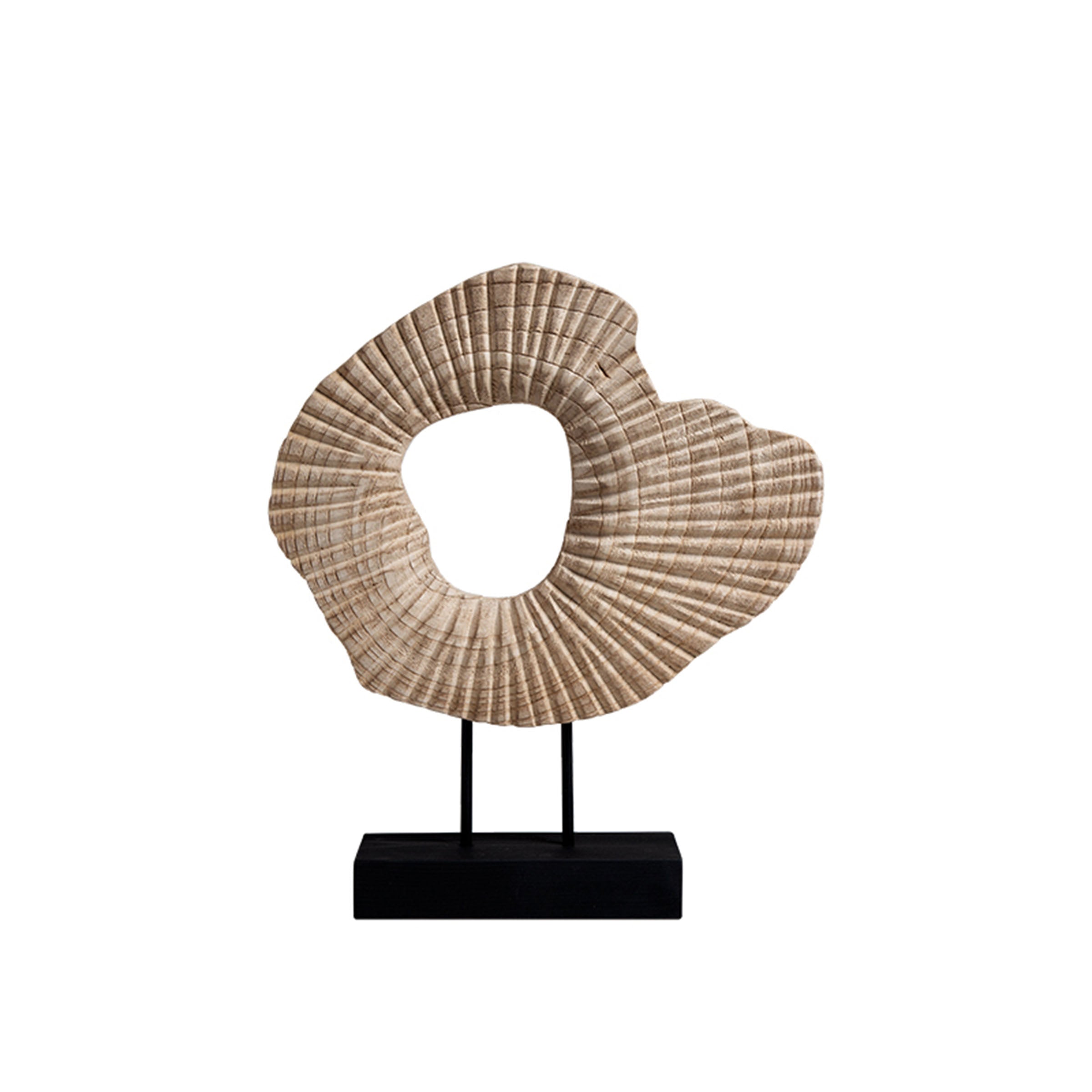 Radiation Wood Carved Shallow FB-MC23004 -  Home Decor Figurines - ebarza Furniture UAE | Shop Modern Furniture in Abu Dhabi & Dubai - مفروشات ايبازرا في الامارات | تسوق اثاث عصري وديكورات مميزة في دبي وابوظبي
