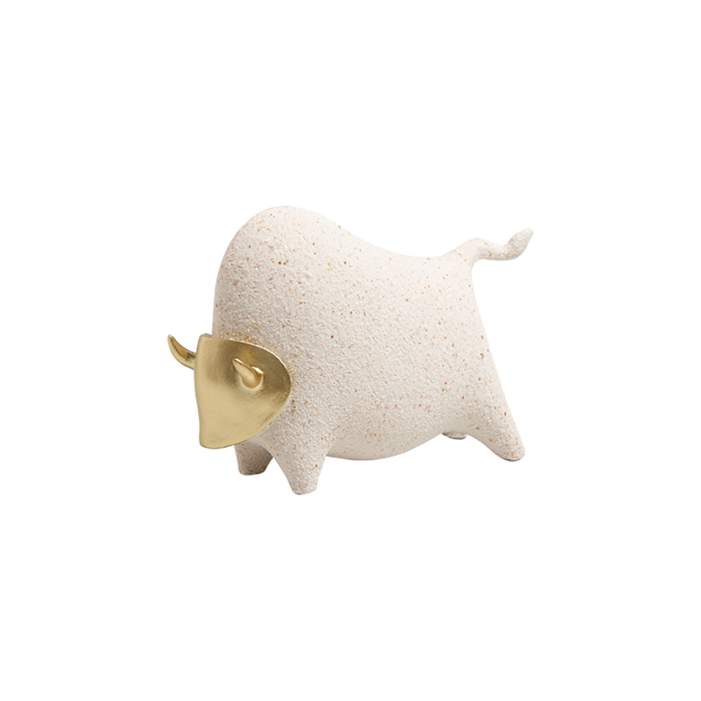 Gold-Faced Cattle-B FC-SZ23021B -  Home Decor Figurines - ebarza Furniture UAE | Shop Modern Furniture in Abu Dhabi & Dubai - مفروشات ايبازرا في الامارات | تسوق اثاث عصري وديكورات مميزة في دبي وابوظبي