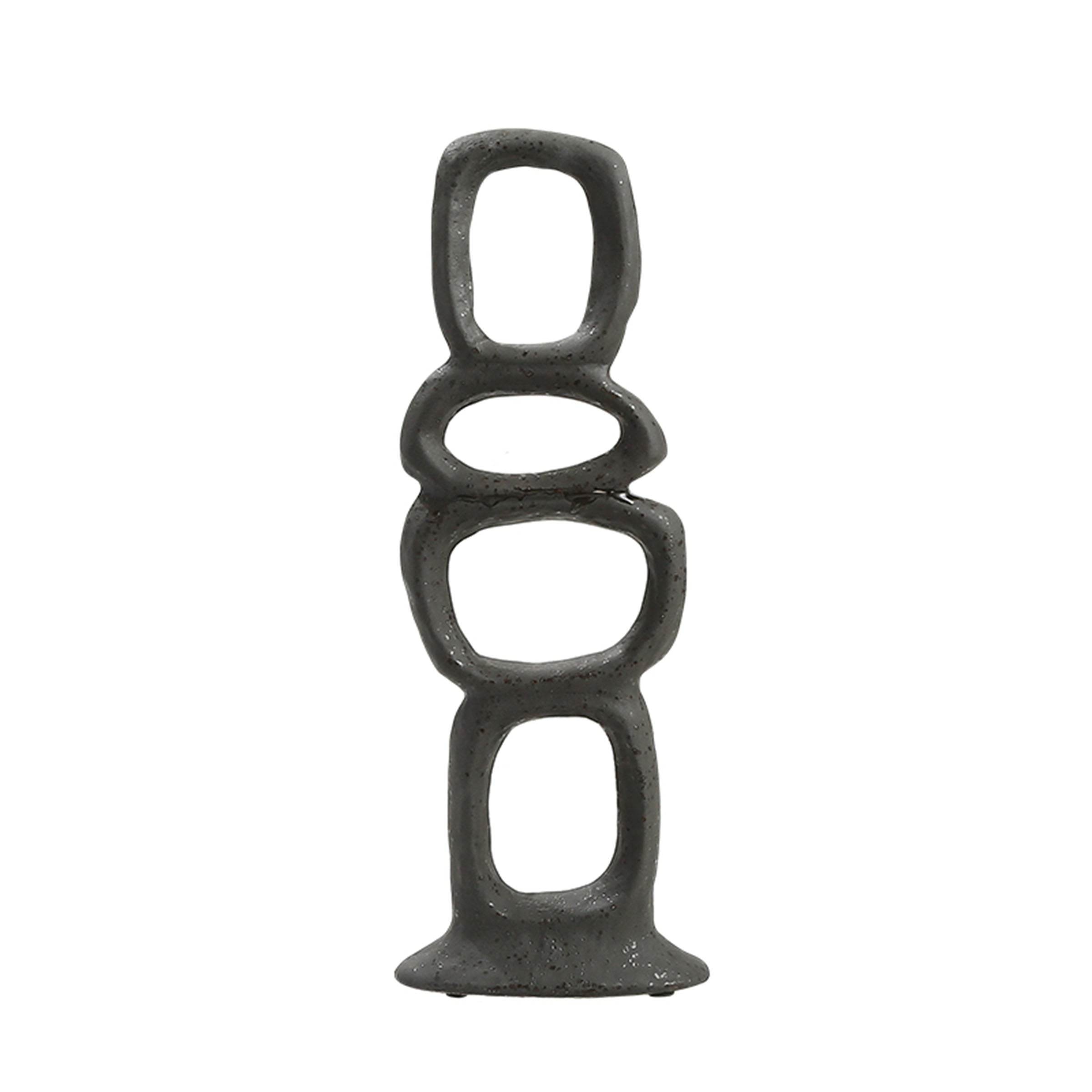 The Four-Circle Cube is Black FD-D23061B -  Home Decor Figurines - ebarza Furniture UAE | Shop Modern Furniture in Abu Dhabi & Dubai - مفروشات ايبازرا في الامارات | تسوق اثاث عصري وديكورات مميزة في دبي وابوظبي