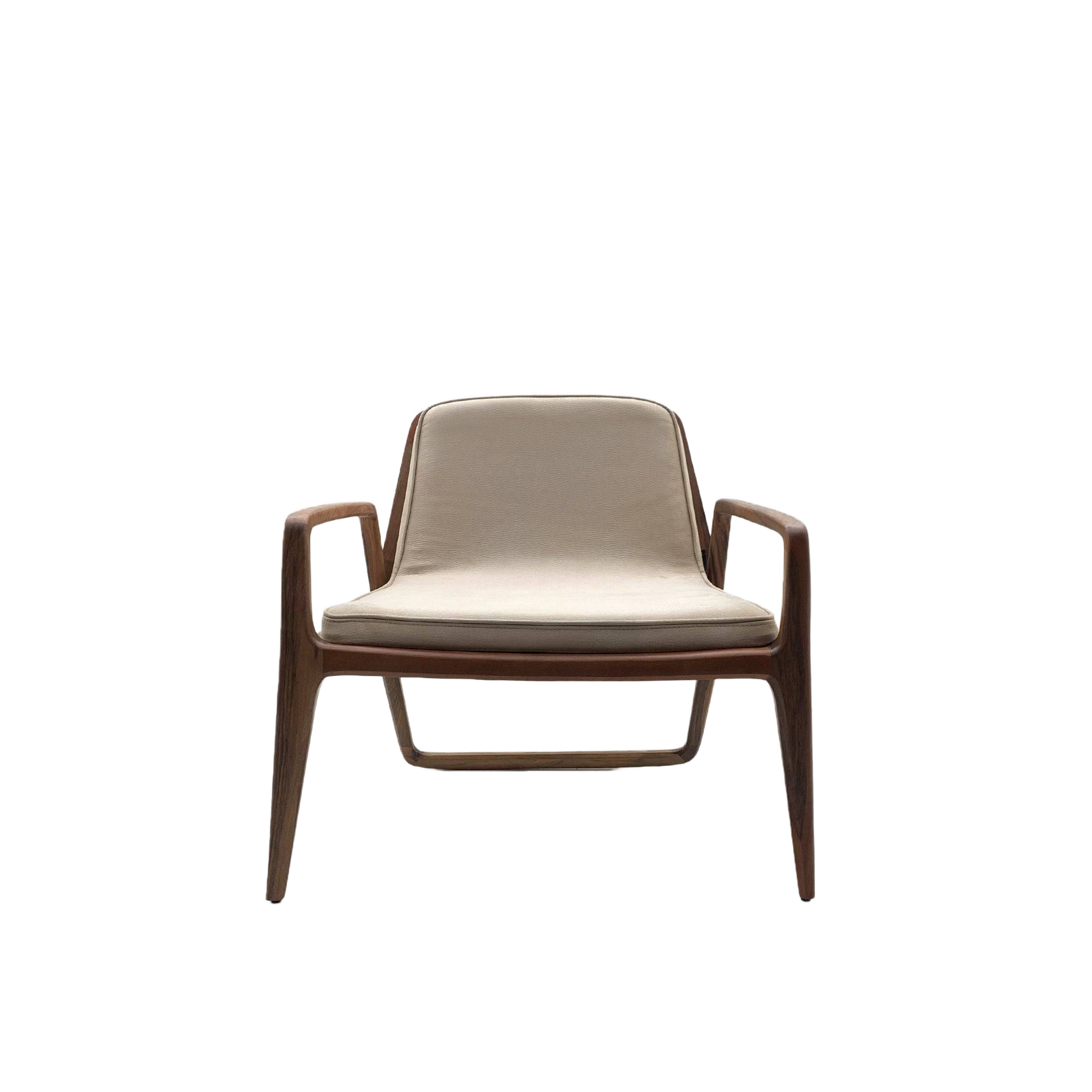 Loft Solid Wood Lounge Chair Loft-Beige -  Lounge Chairs - ebarza Furniture UAE | Shop Modern Furniture in Abu Dhabi & Dubai - مفروشات ايبازرا في الامارات | تسوق اثاث عصري وديكورات مميزة في دبي وابوظبي