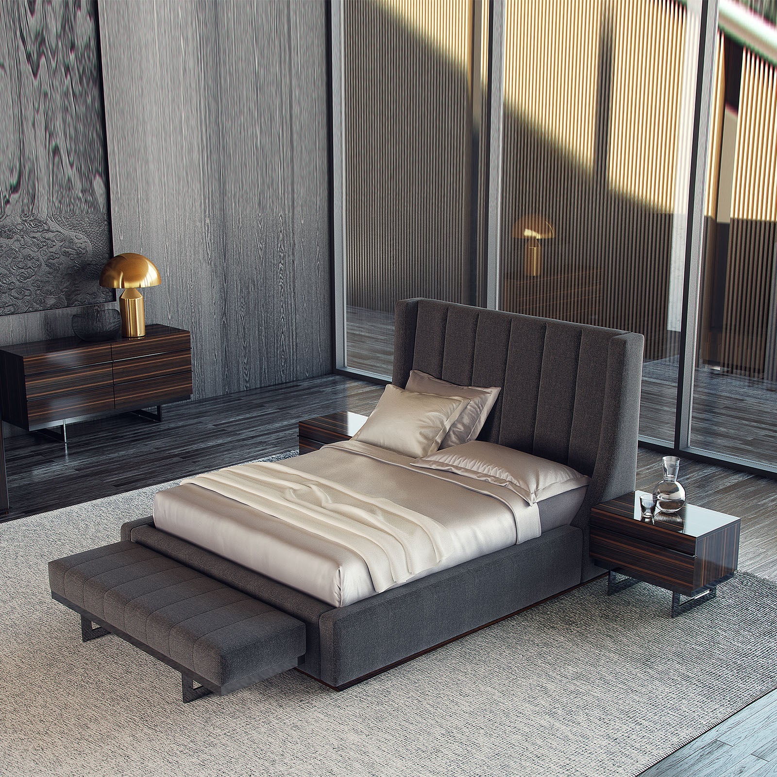 Display Item - Prada Elegant Bedroom Set  PradaElegant-YAS -  DISPLAY ITEM - ebarza Furniture UAE | Shop Modern Furniture in Abu Dhabi & Dubai - مفروشات ايبازرا في الامارات | تسوق اثاث عصري وديكورات مميزة في دبي وابوظبي