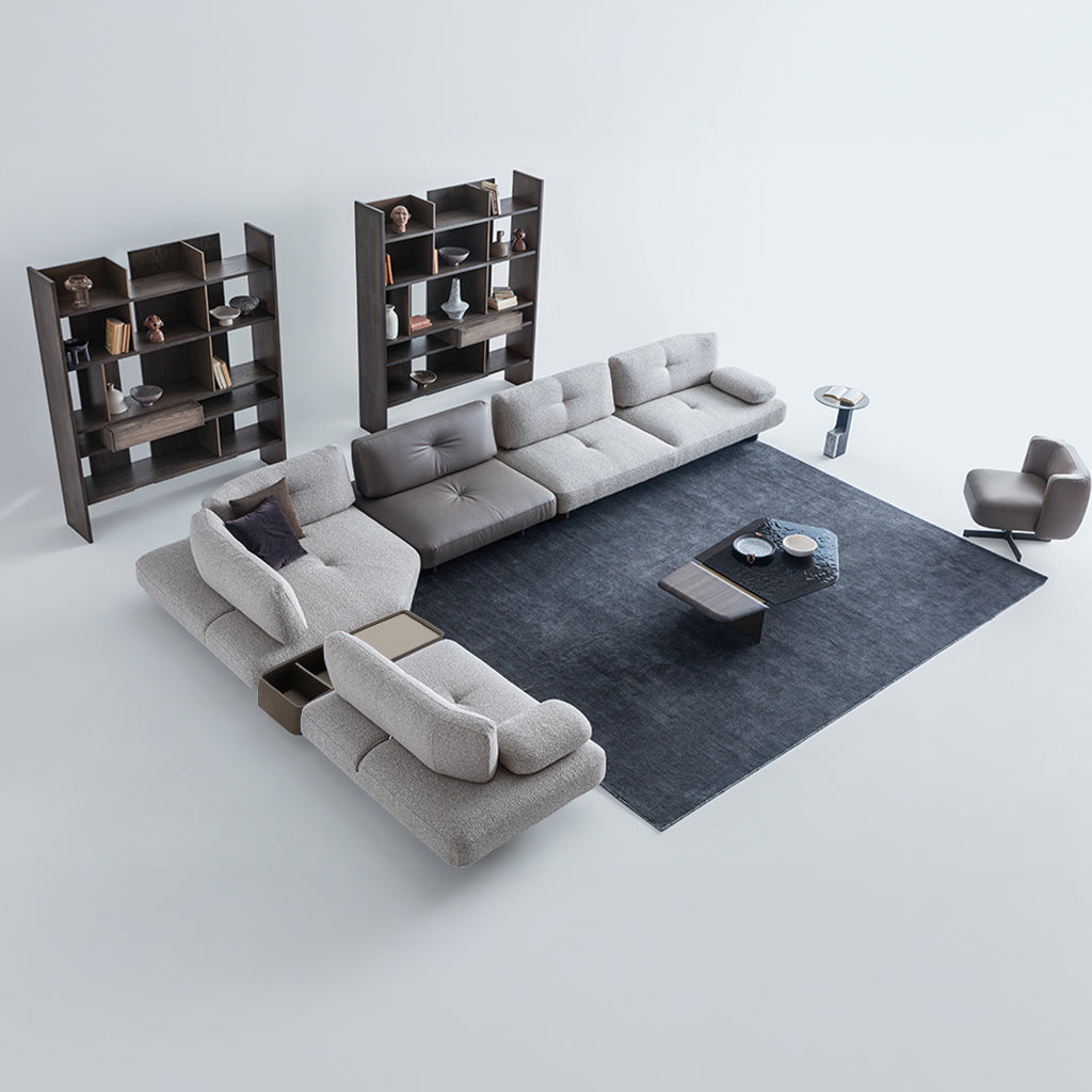 Foresta Corner Sofa HM-FORESTA02 -  Sofas - ebarza Furniture UAE | Shop Modern Furniture in Abu Dhabi & Dubai - مفروشات ايبازرا في الامارات | تسوق اثاث عصري وديكورات مميزة في دبي وابوظبي