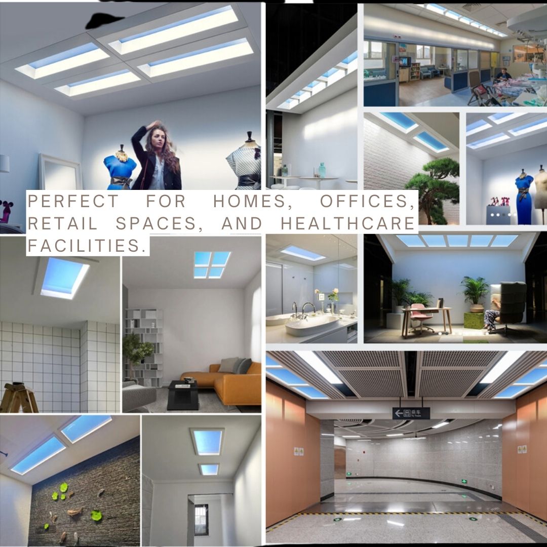 Artificial Skylights LED Panel Natural UAE Timing Sunlight Sync  - MUSKDG-SKY -  Pendant Lamps - ebarza Furniture UAE | Shop Modern Furniture in Abu Dhabi & Dubai - مفروشات ايبازرا في الامارات | تسوق اثاث عصري وديكورات مميزة في دبي وابوظبي