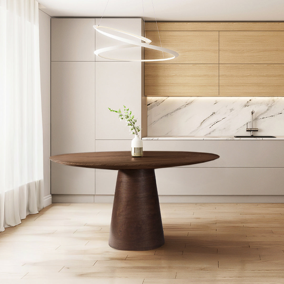 Pre-order 25 Days Delivery Falun Round Table 120 Cm Bp6014 Bsz15125B -  Dining Tables - ebarza Furniture UAE | Shop Modern Furniture in Abu Dhabi & Dubai - مفروشات ايبازرا في الامارات | تسوق اثاث عصري وديكورات مميزة في دبي وابوظبي