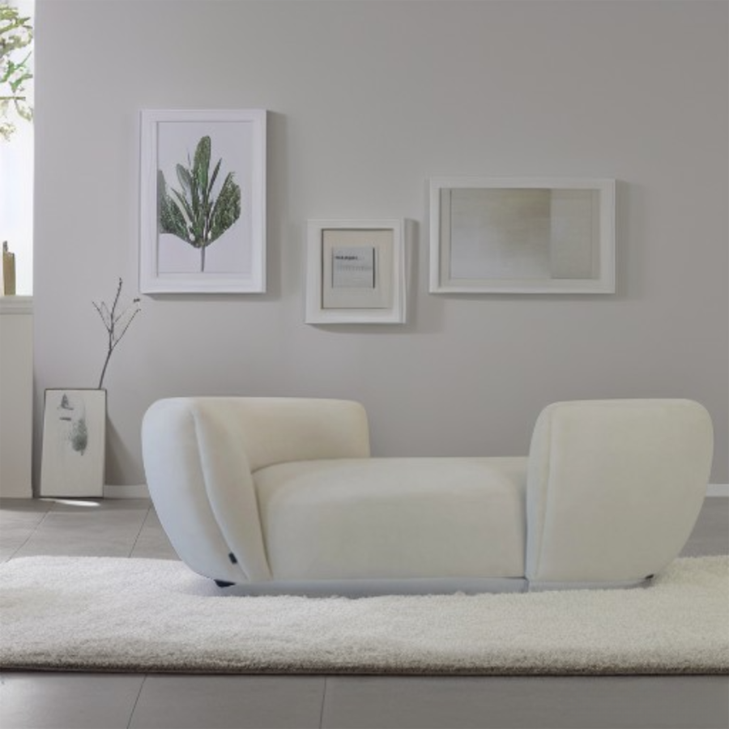 Display Item - Modern Chaise Lounger - Crème 18079ENakheel -  DISPLAY ITEM - ebarza Furniture UAE | Shop Modern Furniture in Abu Dhabi & Dubai - مفروشات ايبازرا في الامارات | تسوق اثاث عصري وديكورات مميزة في دبي وابوظبي