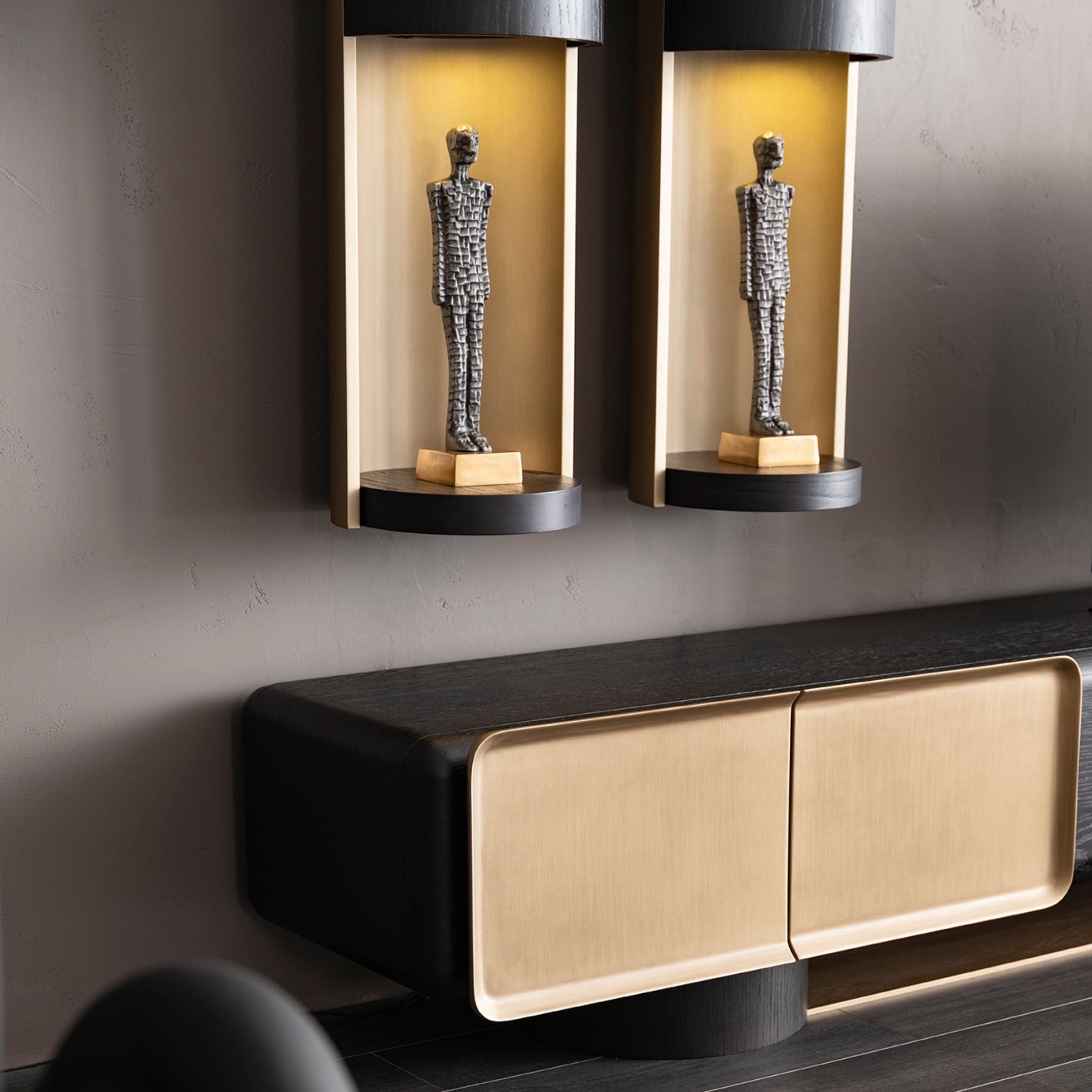 Grande Set of 2 Wall shelves  ORXGRND-TVU255 -  TV Units - ebarza Furniture UAE | Shop Modern Furniture in Abu Dhabi & Dubai - مفروشات ايبازرا في الامارات | تسوق اثاث عصري وديكورات مميزة في دبي وابوظبي