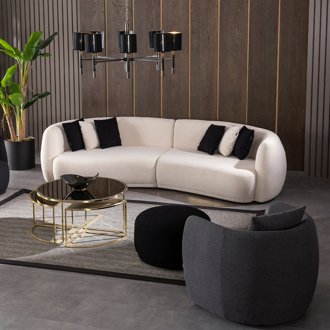CROWN 4 SEATER CURVED SOFA SBRN-CRN4SS -  Sofas - ebarza Furniture UAE | Shop Modern Furniture in Abu Dhabi & Dubai - مفروشات ايبازرا في الامارات | تسوق اثاث عصري وديكورات مميزة في دبي وابوظبي