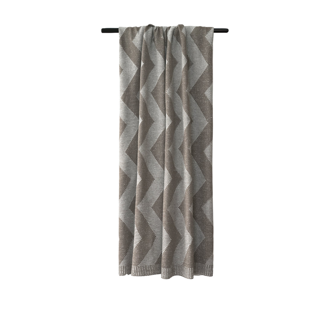 130*240 SKJJ Faun Knitted Jacquard Blanket ETB024 -  Blankets - ebarza Furniture UAE | Shop Modern Furniture in Abu Dhabi & Dubai - مفروشات ايبازرا في الامارات | تسوق اثاث عصري وديكورات مميزة في دبي وابوظبي