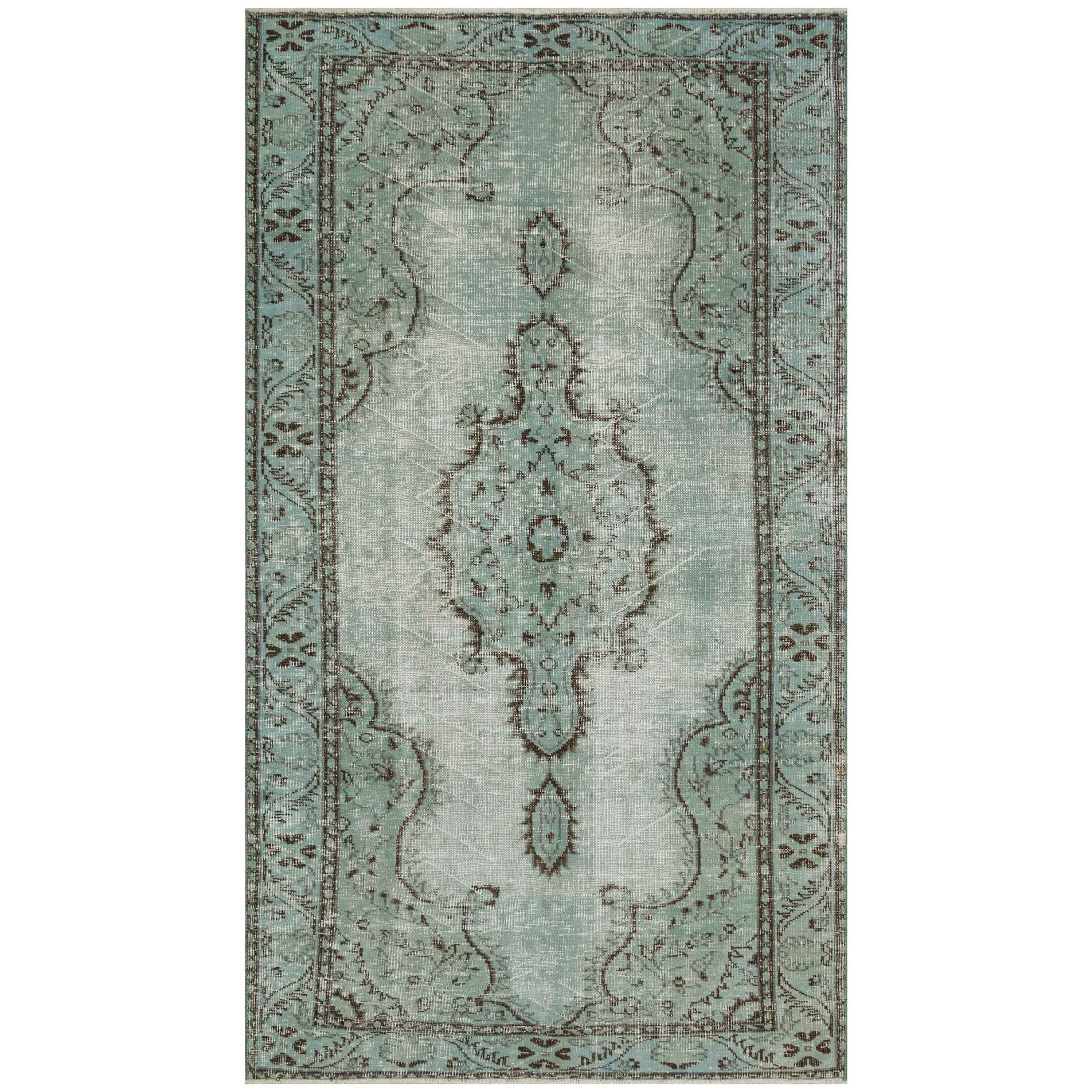 146 X 256 Cm Anatolian Hand Knotted Carpet Vintage Style 7541 -  Rugs - ebarza Furniture UAE | Shop Modern Furniture in Abu Dhabi & Dubai - مفروشات ايبازرا في الامارات | تسوق اثاث عصري وديكورات مميزة في دبي وابوظبي