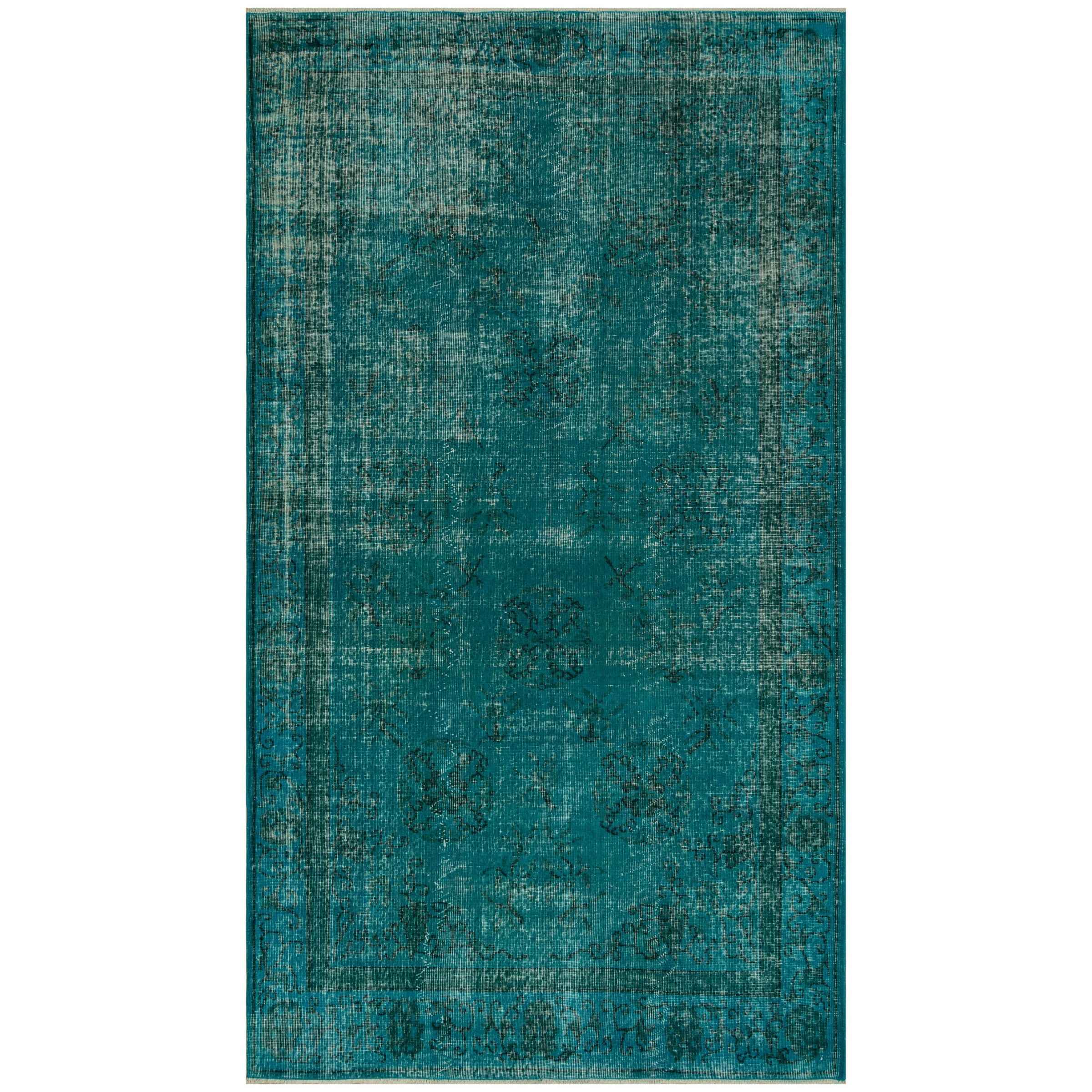 148 X 264 Cm Anatolian Hand Knotted Carpet Vintage Style 7428 -  Rugs - ebarza Furniture UAE | Shop Modern Furniture in Abu Dhabi & Dubai - مفروشات ايبازرا في الامارات | تسوق اثاث عصري وديكورات مميزة في دبي وابوظبي
