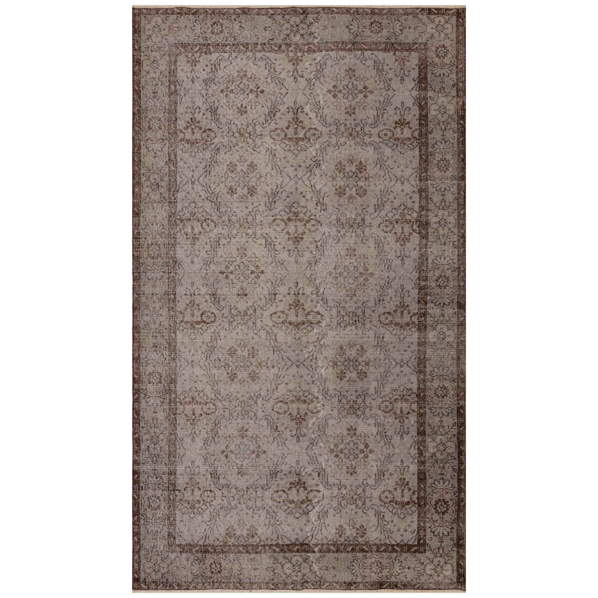 149 X 270 Cm Anatolian Hand Knotted Carpet Vintage Style 7191 -  Rugs - ebarza Furniture UAE | Shop Modern Furniture in Abu Dhabi & Dubai - مفروشات ايبازرا في الامارات | تسوق اثاث عصري وديكورات مميزة في دبي وابوظبي