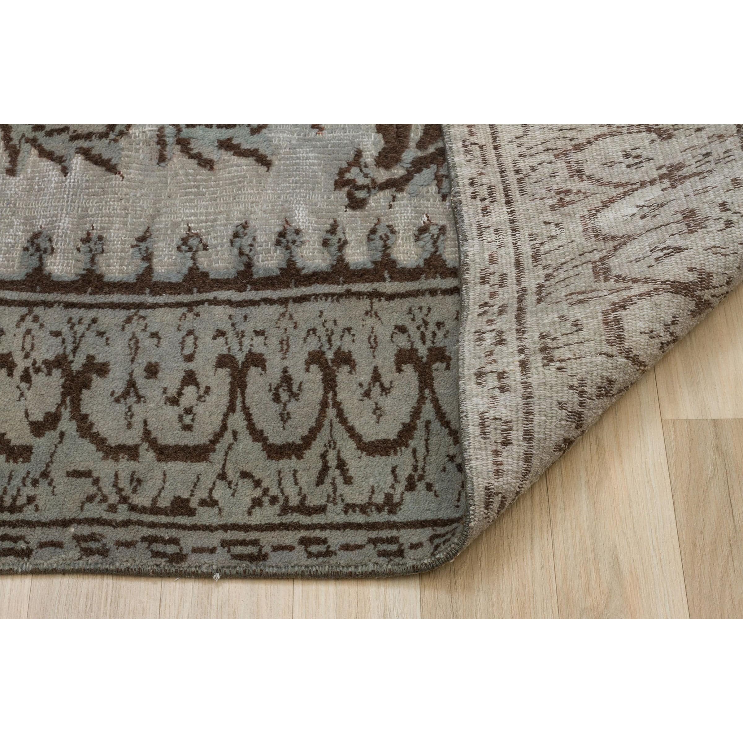 150 X 246 Anatolian Hand  Knotted Carpet Vintage Style 7319 -  Rugs - ebarza Furniture UAE | Shop Modern Furniture in Abu Dhabi & Dubai - مفروشات ايبازرا في الامارات | تسوق اثاث عصري وديكورات مميزة في دبي وابوظبي