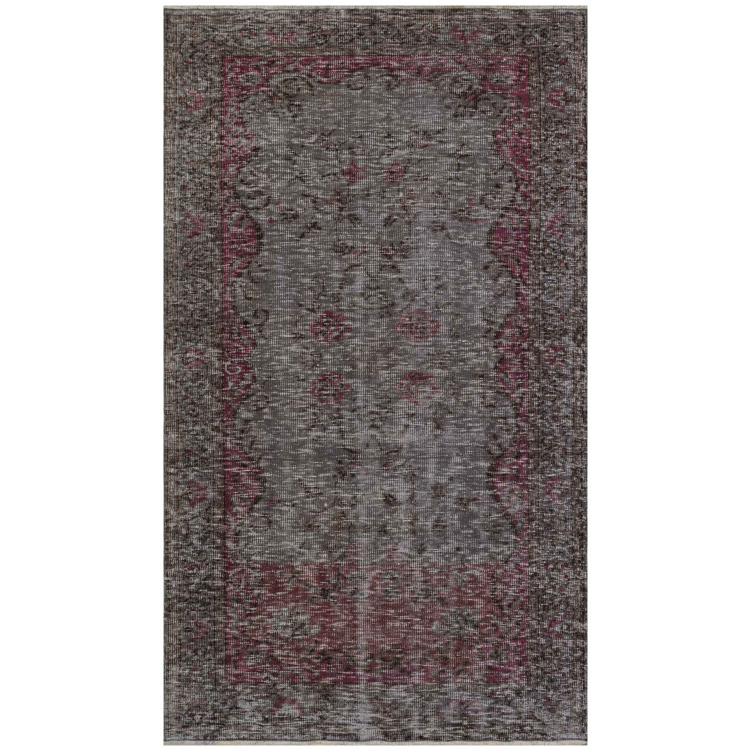 153 X 264 Cm Anatolian Hand Knotted Carpet Vintage Style 7477 -  Rugs - ebarza Furniture UAE | Shop Modern Furniture in Abu Dhabi & Dubai - مفروشات ايبازرا في الامارات | تسوق اثاث عصري وديكورات مميزة في دبي وابوظبي