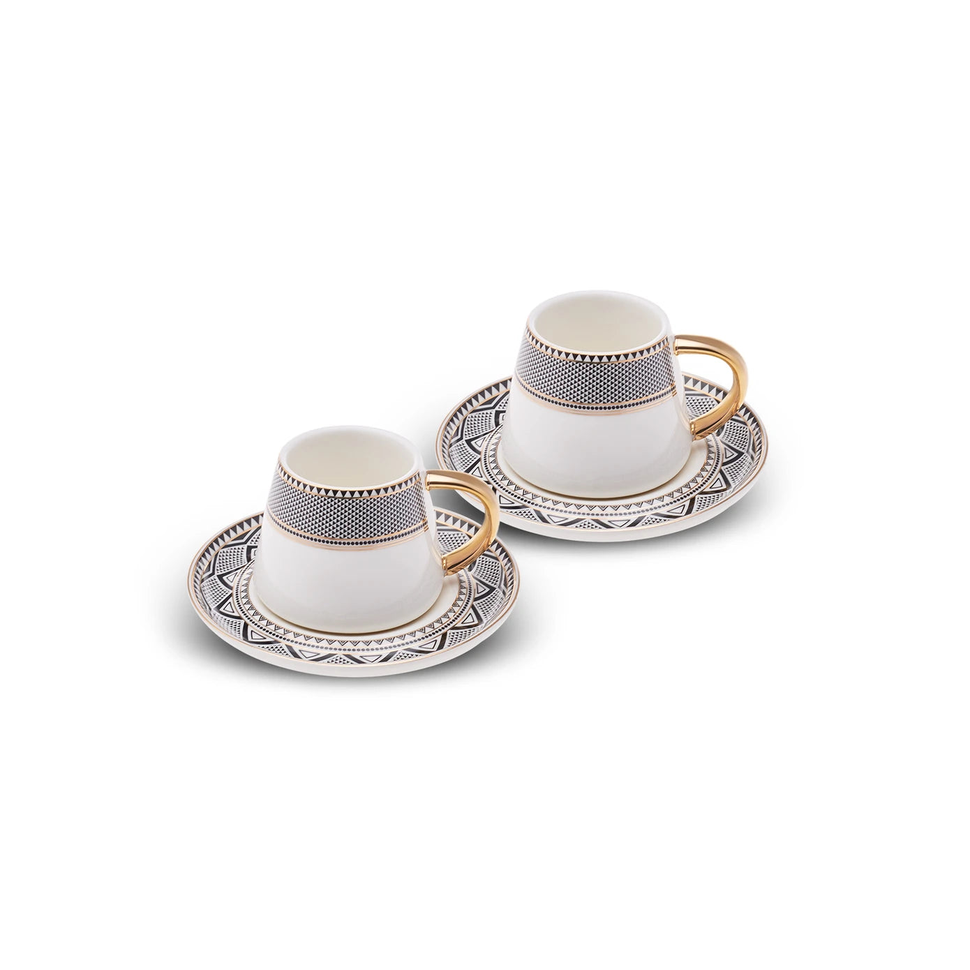 Karaca Globe Coffee Cup Set for 2 People 80 ml 153.03.06.2455 -  Coffee Sets - ebarza Furniture UAE | Shop Modern Furniture in Abu Dhabi & Dubai - مفروشات ايبازرا في الامارات | تسوق اثاث عصري وديكورات مميزة في دبي وابوظبي