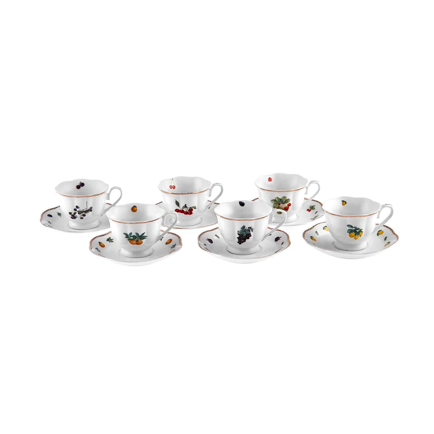 Karaca Nostalgia 6 Person Coffee Cup Set 80 ml 153.03.06.7603 -  Coffee Sets - ebarza Furniture UAE | Shop Modern Furniture in Abu Dhabi & Dubai - مفروشات ايبازرا في الامارات | تسوق اثاث عصري وديكورات مميزة في دبي وابوظبي