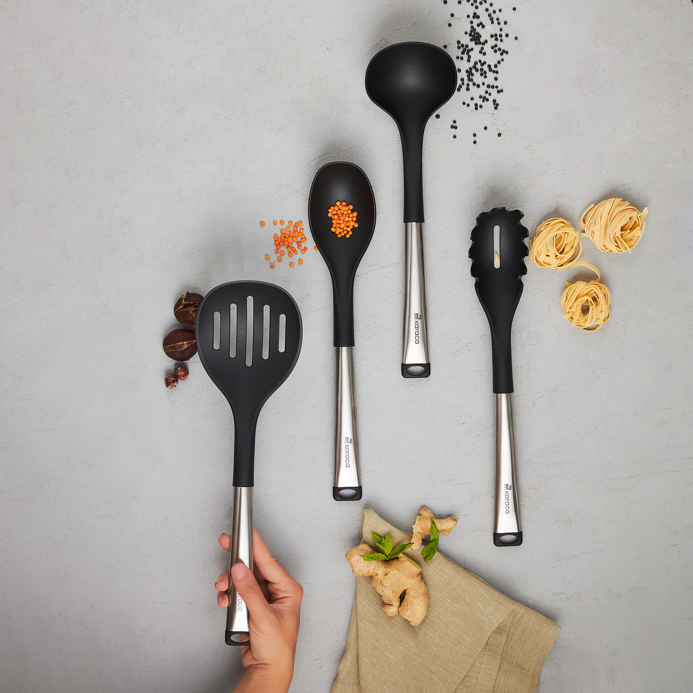 Karaca Luna 4 Piece Service Set 153.03.06.8237 -  Service Sets - ebarza Furniture UAE | Shop Modern Furniture in Abu Dhabi & Dubai - مفروشات ايبازرا في الامارات | تسوق اثاث عصري وديكورات مميزة في دبي وابوظبي