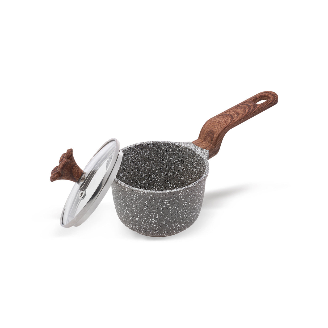 Karaca Dark Silver Biogranite Mini Saucepan 10 cm 153.03.08.0086 -  Cookware Sets - ebarza Furniture UAE | Shop Modern Furniture in Abu Dhabi & Dubai - مفروشات ايبازرا في الامارات | تسوق اثاث عصري وديكورات مميزة في دبي وابوظبي