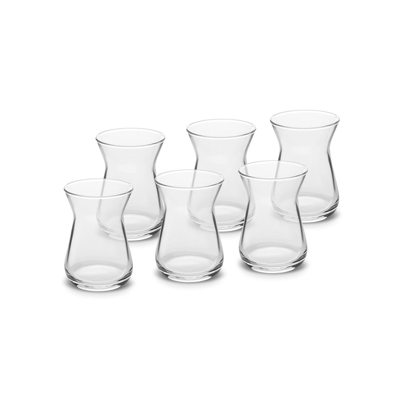 Karaca İrem 6-Piece Tea Glass Set 153.03.08.0201 -  Tea Sets - ebarza Furniture UAE | Shop Modern Furniture in Abu Dhabi & Dubai - مفروشات ايبازرا في الامارات | تسوق اثاث عصري وديكورات مميزة في دبي وابوظبي