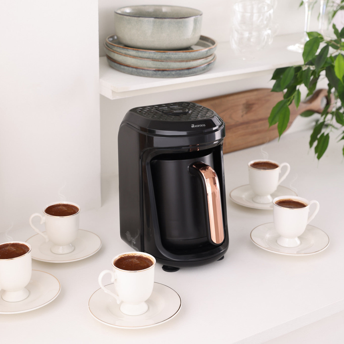 Karaca Hatır Hüps Quartz Turkish Coffee Machine Black Copper 153.09.01.3476 -  Kitchen Appliances - ebarza Furniture UAE | Shop Modern Furniture in Abu Dhabi & Dubai - مفروشات ايبازرا في الامارات | تسوق اثاث عصري وديكورات مميزة في دبي وابوظبي