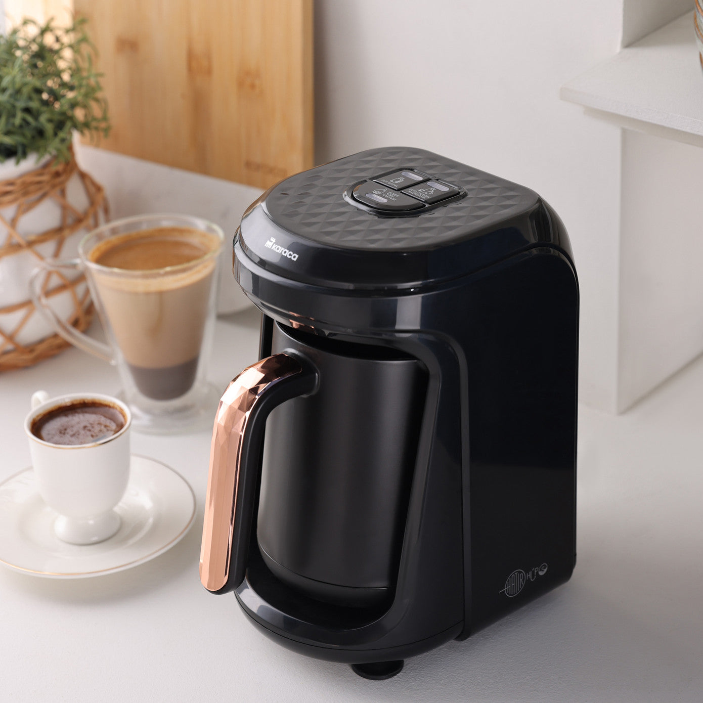 Karaca Hatır Hüps Quartz Turkish Coffee Machine Black Copper 153.09.01.3476 -  Kitchen Appliances - ebarza Furniture UAE | Shop Modern Furniture in Abu Dhabi & Dubai - مفروشات ايبازرا في الامارات | تسوق اثاث عصري وديكورات مميزة في دبي وابوظبي
