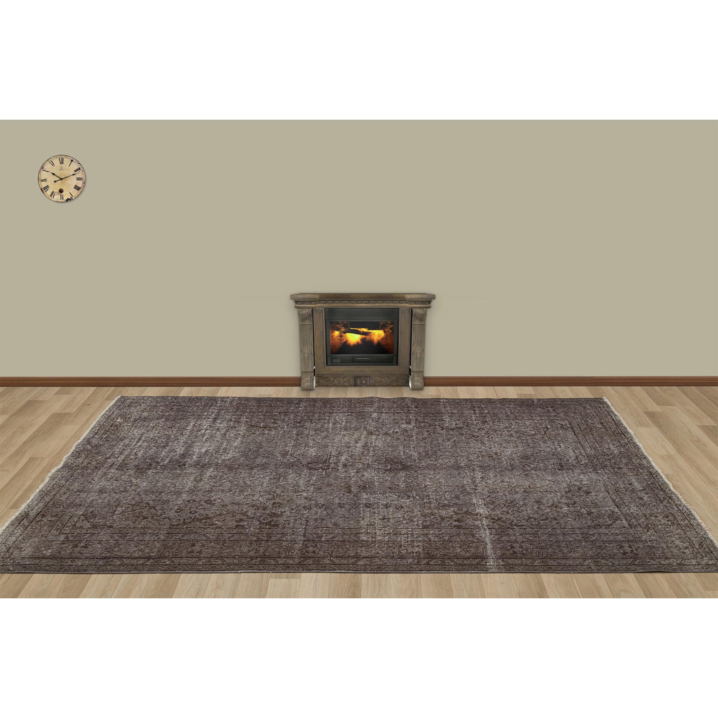 155 X 260 Anatolian Hand  Knotted Carpet Vintage Style 7192 -  Rugs - ebarza Furniture UAE | Shop Modern Furniture in Abu Dhabi & Dubai - مفروشات ايبازرا في الامارات | تسوق اثاث عصري وديكورات مميزة في دبي وابوظبي