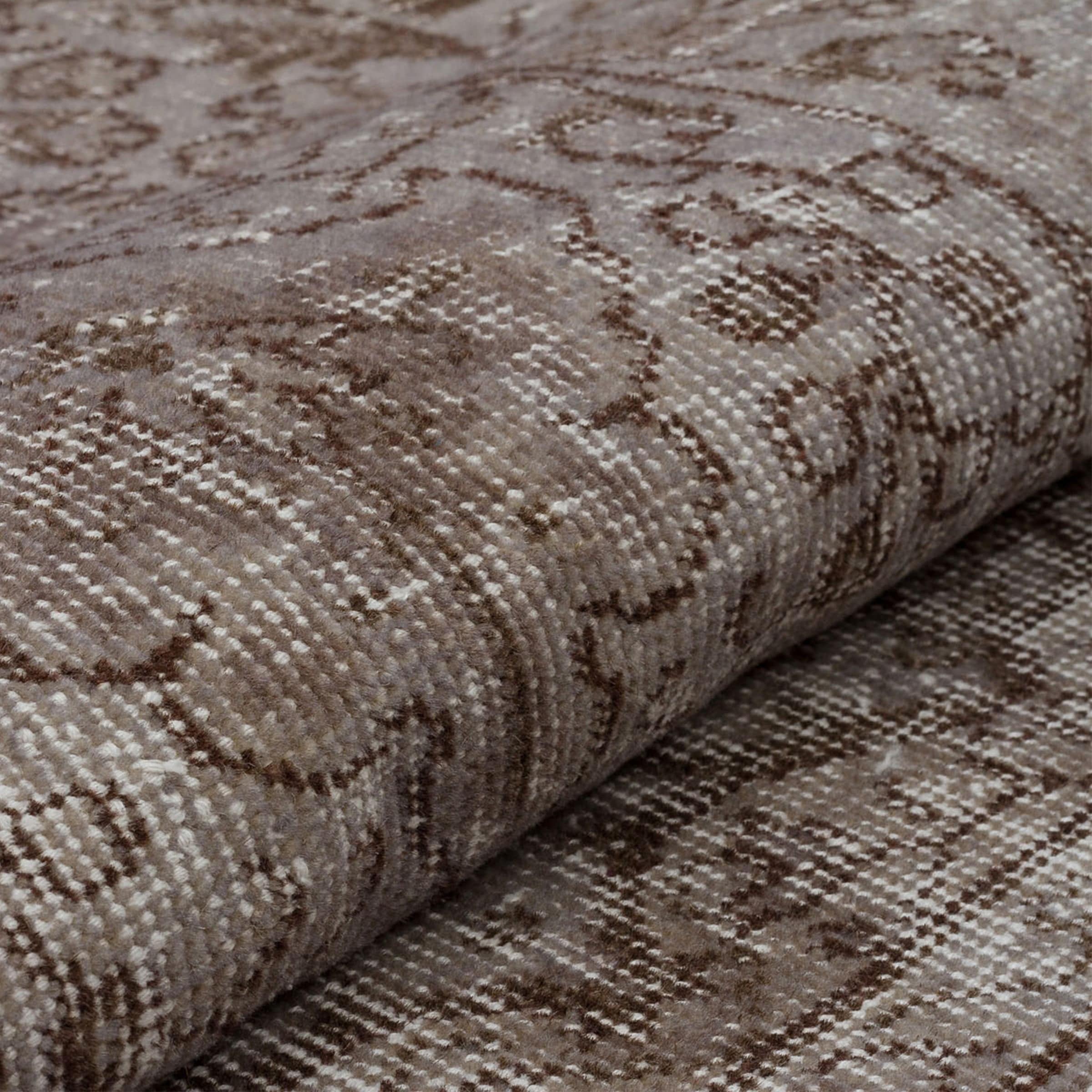 155 X 260 Anatolian Hand  Knotted Carpet Vintage Style 7192 -  Rugs - ebarza Furniture UAE | Shop Modern Furniture in Abu Dhabi & Dubai - مفروشات ايبازرا في الامارات | تسوق اثاث عصري وديكورات مميزة في دبي وابوظبي