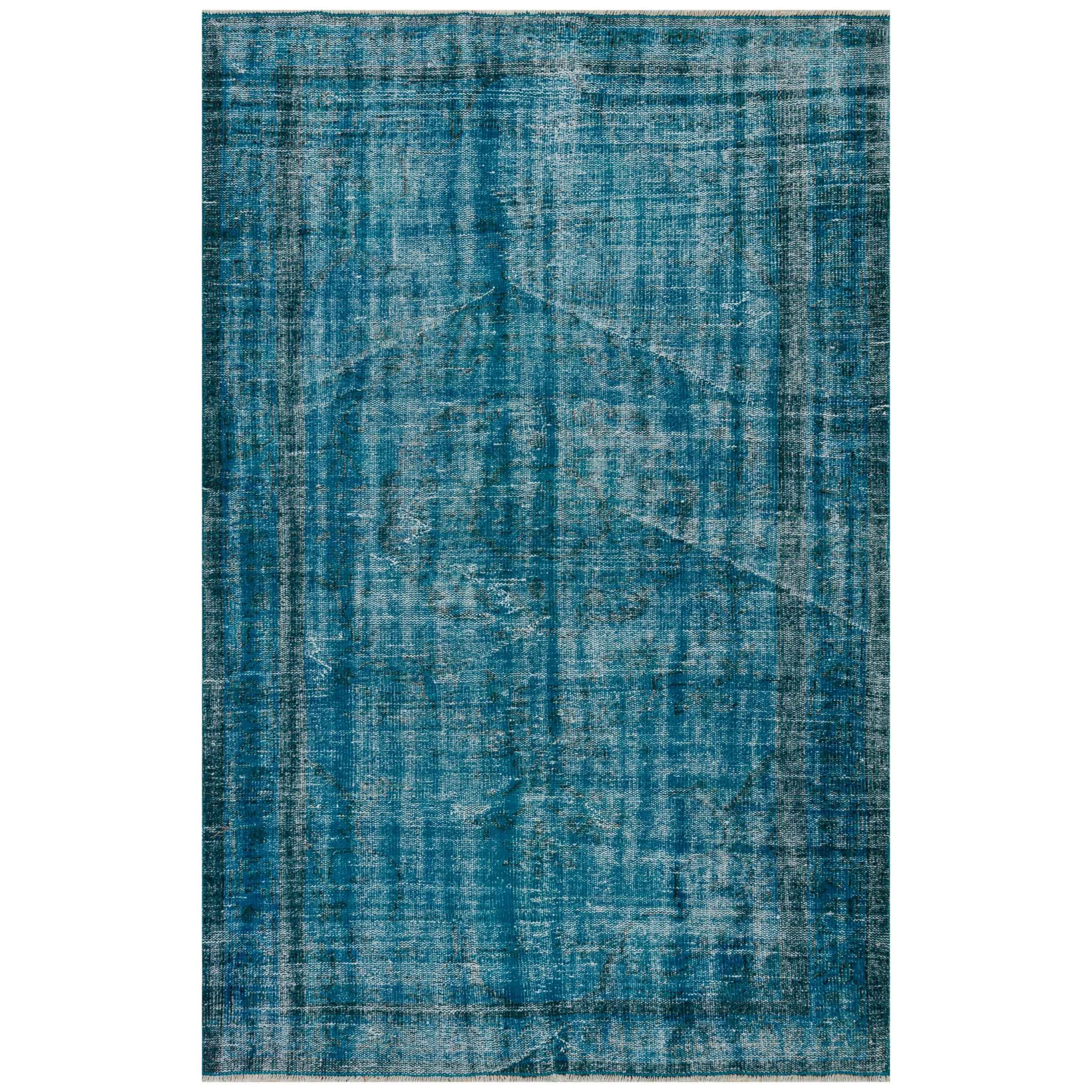 158 X 244 Cm Anatolian Hand Knotted Carpet Vintage Style 7160 -  Rugs - ebarza Furniture UAE | Shop Modern Furniture in Abu Dhabi & Dubai - مفروشات ايبازرا في الامارات | تسوق اثاث عصري وديكورات مميزة في دبي وابوظبي