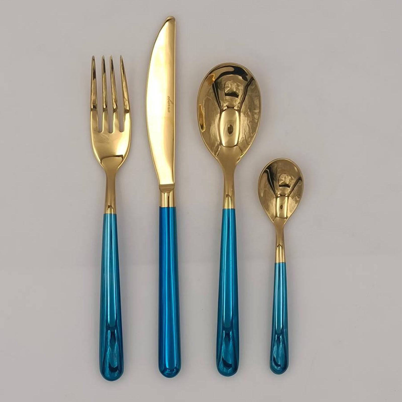 16 Pieces Lyon Cutlery Set 6013Bg -  Cutlery Sets - ebarza Furniture UAE | Shop Modern Furniture in Abu Dhabi & Dubai - مفروشات ايبازرا في الامارات | تسوق اثاث عصري وديكورات مميزة في دبي وابوظبي