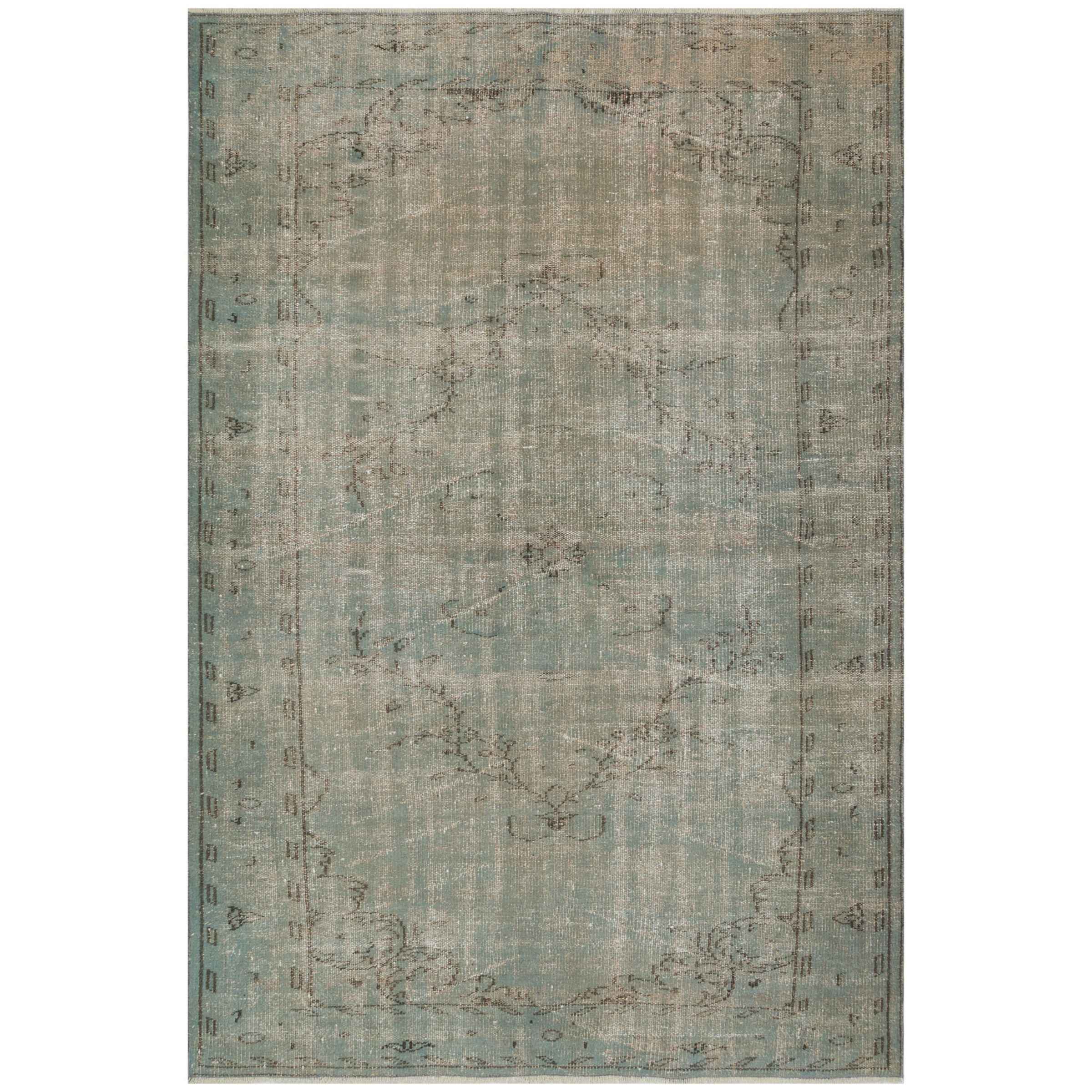 168 X 253 Cm Anatolian Hand Knotted Carpet Vintage Style 7806 -  Rugs - ebarza Furniture UAE | Shop Modern Furniture in Abu Dhabi & Dubai - مفروشات ايبازرا في الامارات | تسوق اثاث عصري وديكورات مميزة في دبي وابوظبي