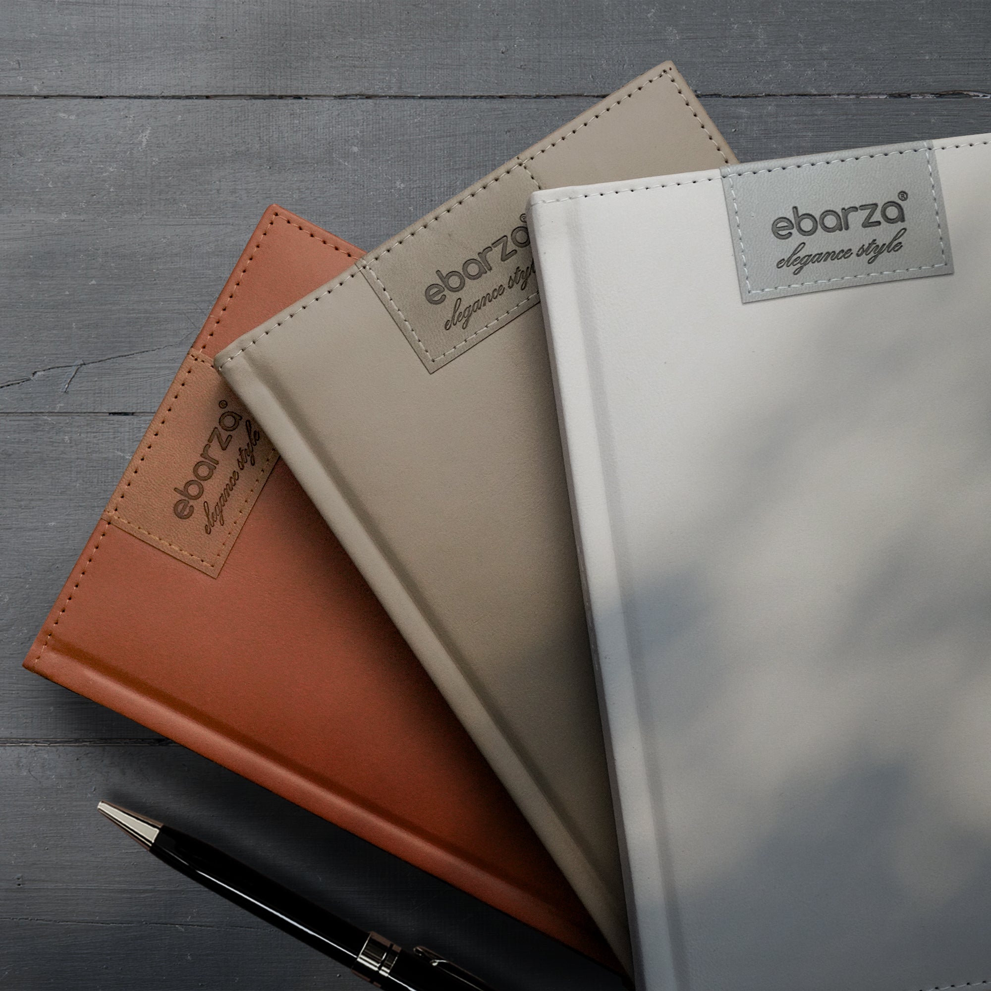 Ebarza Elegance Style Logo Diary/Book 25-53 - Brown -  Decorative Books & Magazines - ebarza Furniture UAE | Shop Modern Furniture in Abu Dhabi & Dubai - مفروشات ايبازرا في الامارات | تسوق اثاث عصري وديكورات مميزة في دبي وابوظبي