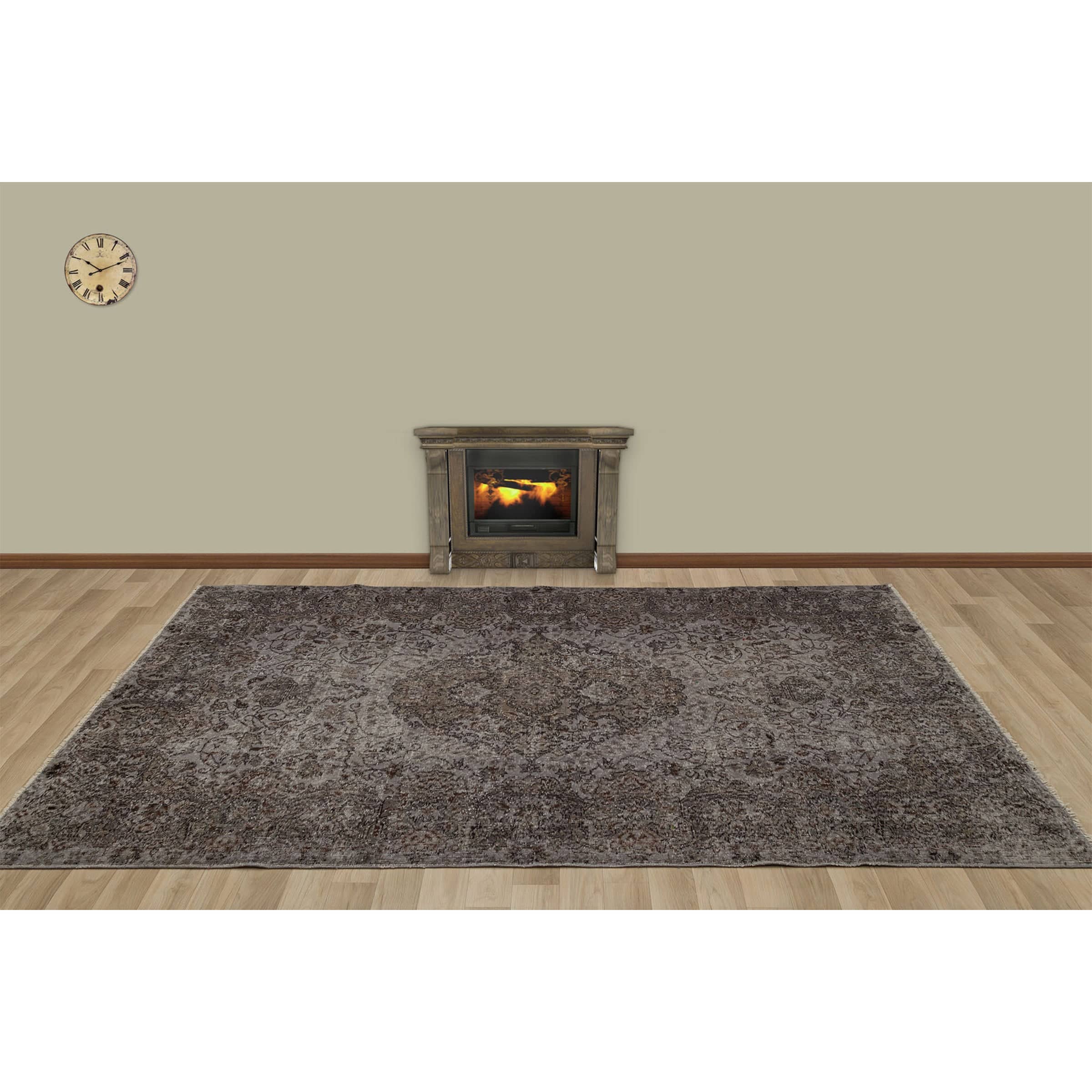 170 X 262 Anatolian Hand  Knotted Carpet Vintage Style 7178 -  Rugs - ebarza Furniture UAE | Shop Modern Furniture in Abu Dhabi & Dubai - مفروشات ايبازرا في الامارات | تسوق اثاث عصري وديكورات مميزة في دبي وابوظبي