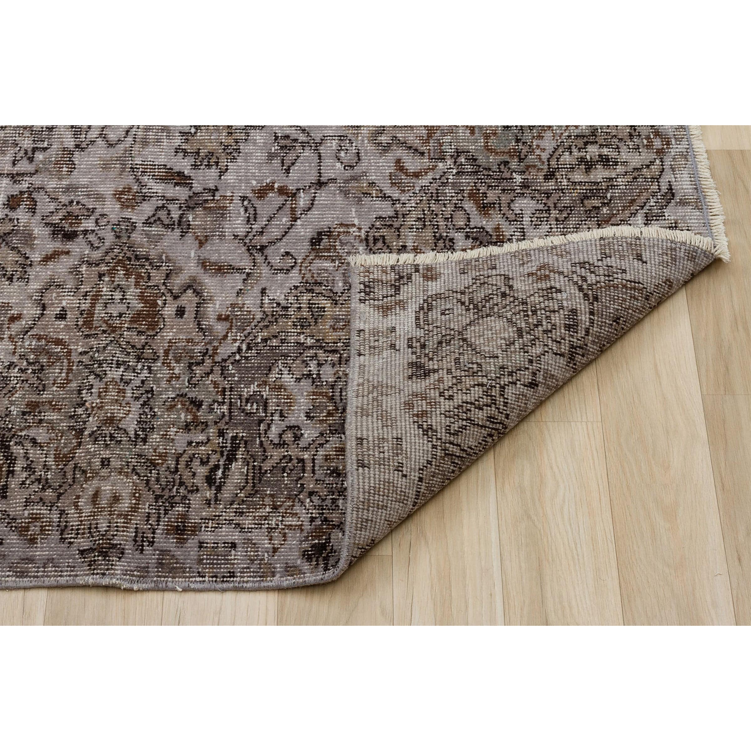 170 X 262 Anatolian Hand  Knotted Carpet Vintage Style 7178 -  Rugs - ebarza Furniture UAE | Shop Modern Furniture in Abu Dhabi & Dubai - مفروشات ايبازرا في الامارات | تسوق اثاث عصري وديكورات مميزة في دبي وابوظبي