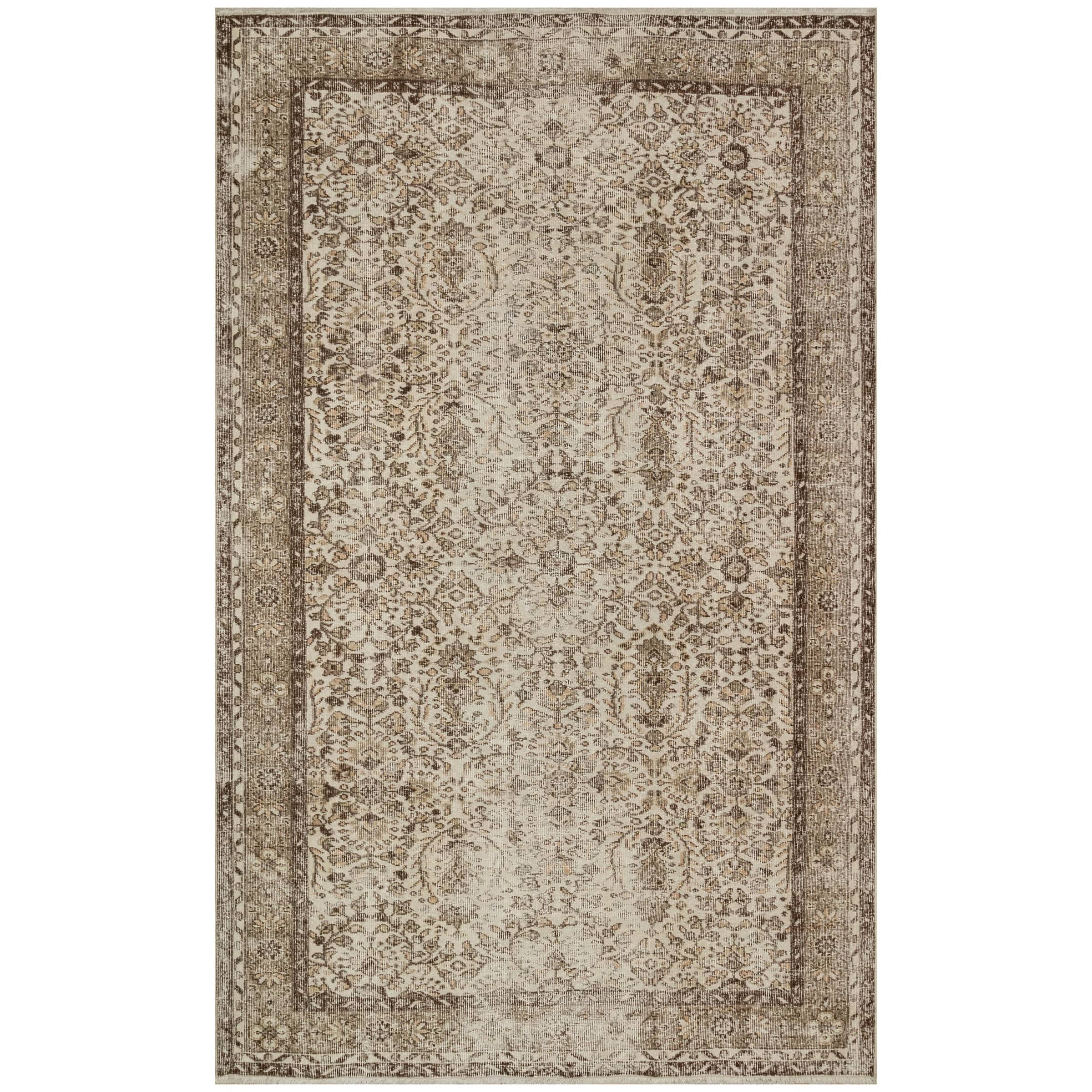 172 X 274 Anatolian Hand  Knotted Carpet Vintage Style 7564 -  Rugs - ebarza Furniture UAE | Shop Modern Furniture in Abu Dhabi & Dubai - مفروشات ايبازرا في الامارات | تسوق اثاث عصري وديكورات مميزة في دبي وابوظبي
