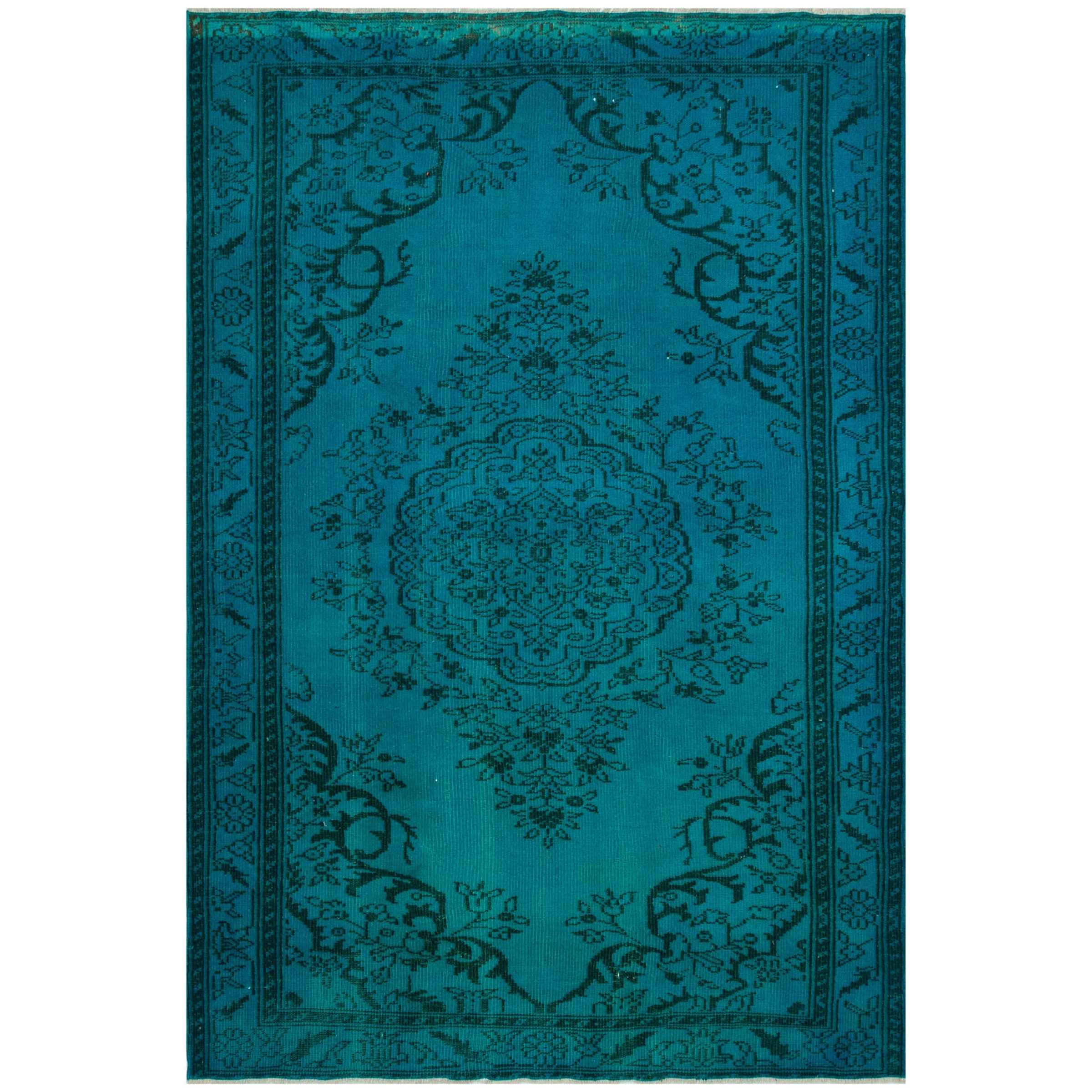 177 X 265 Cm Anatolian Hand Knotted Carpet Vintage Style 8175 -  Rugs - ebarza Furniture UAE | Shop Modern Furniture in Abu Dhabi & Dubai - مفروشات ايبازرا في الامارات | تسوق اثاث عصري وديكورات مميزة في دبي وابوظبي