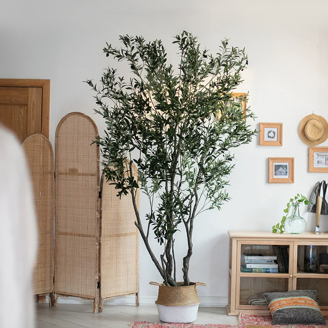 Simulated Olive Tree CT02-Olive -  Plants - ebarza Furniture UAE | Shop Modern Furniture in Abu Dhabi & Dubai - مفروشات ايبازرا في الامارات | تسوق اثاث عصري وديكورات مميزة في دبي وابوظبي