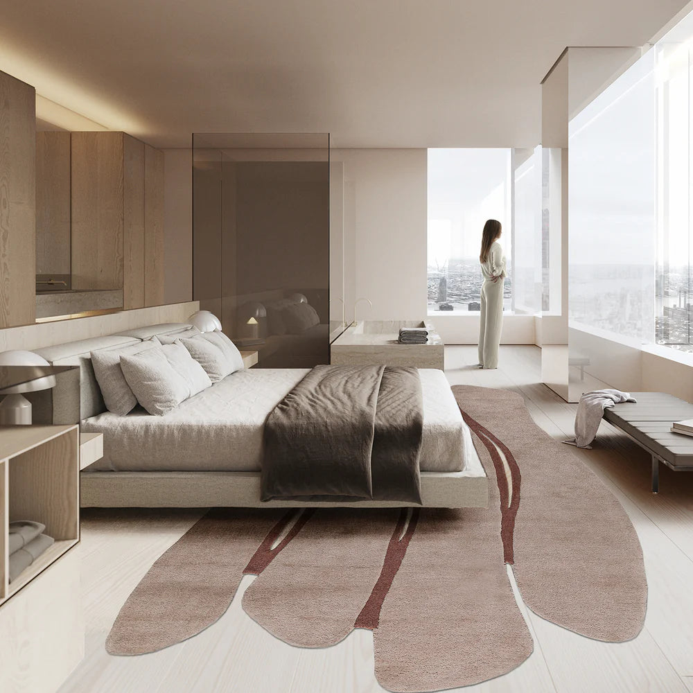 350X100 Cm Gravity Waves WOOL BEIGE AND DARK BEIGE Rug JH-22747 -  Rugs - ebarza Furniture UAE | Shop Modern Furniture in Abu Dhabi & Dubai - مفروشات ايبازرا في الامارات | تسوق اثاث عصري وديكورات مميزة في دبي وابوظبي