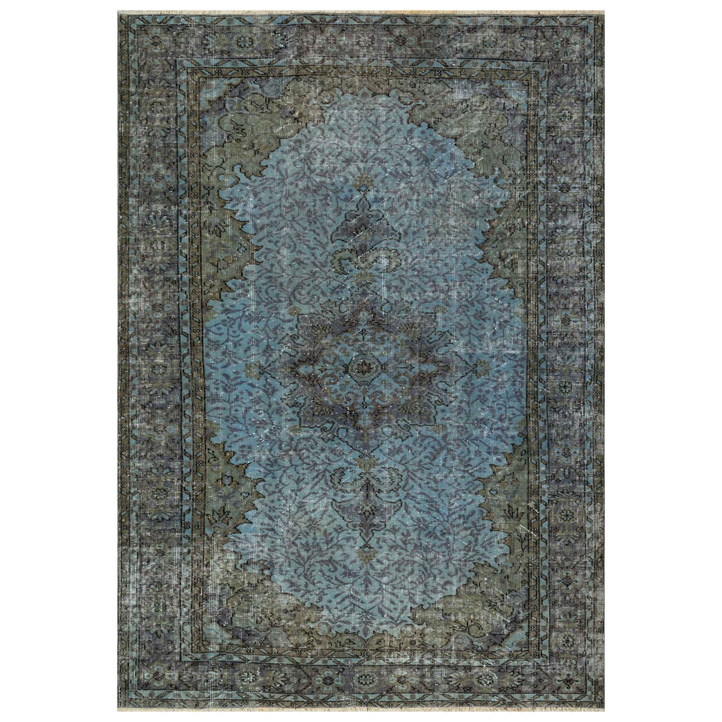 181 X 251 Cm Anatolian Hand Knotted Carpet Vintage Style 8506 -  Rugs - ebarza Furniture UAE | Shop Modern Furniture in Abu Dhabi & Dubai - مفروشات ايبازرا في الامارات | تسوق اثاث عصري وديكورات مميزة في دبي وابوظبي